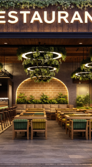 Modern Industrial Restaurant